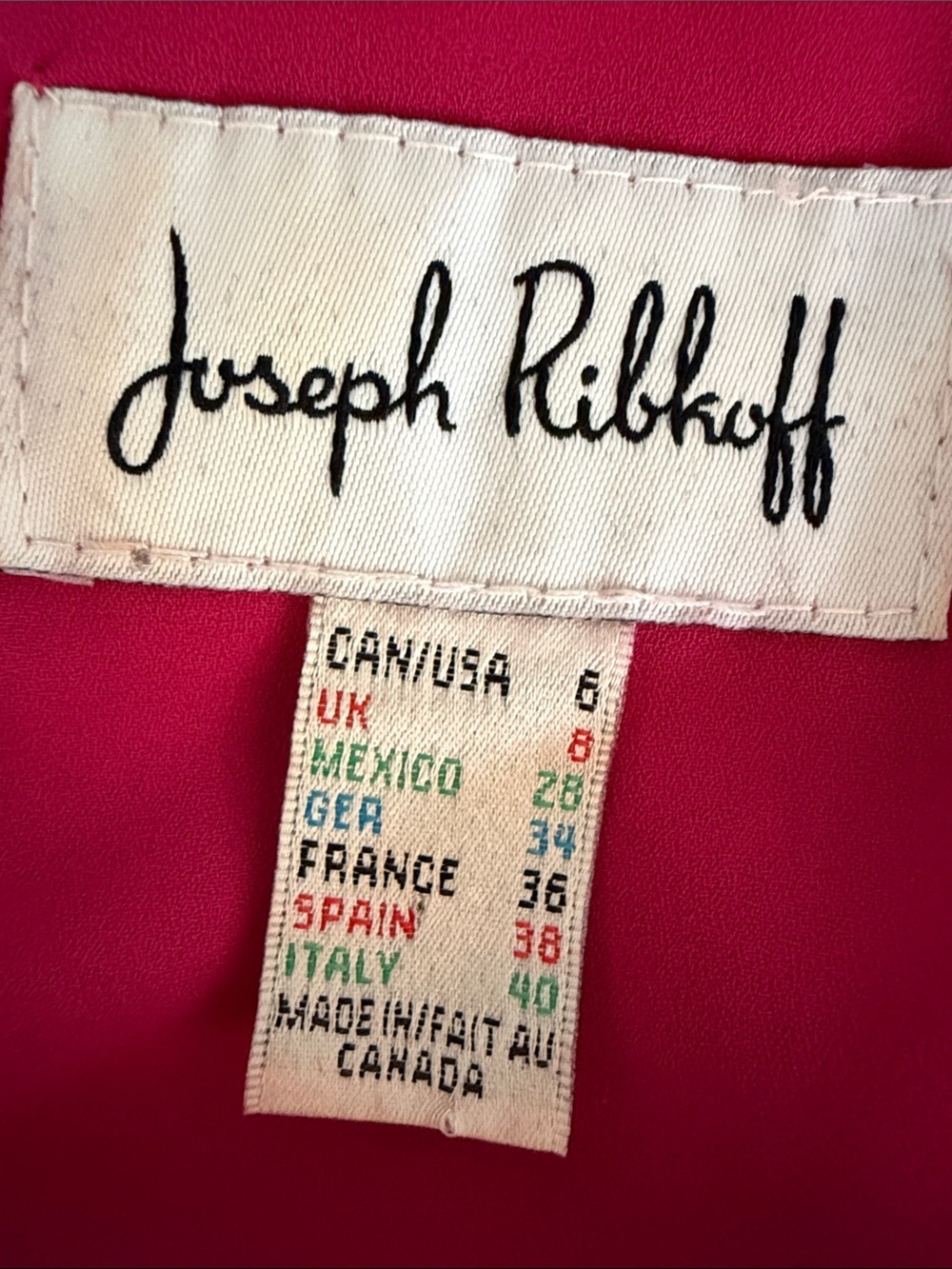 Joseph Ribkoff | Fuschia Bell/ Ruffle Sleeve Blouse - Picture 6 of 6